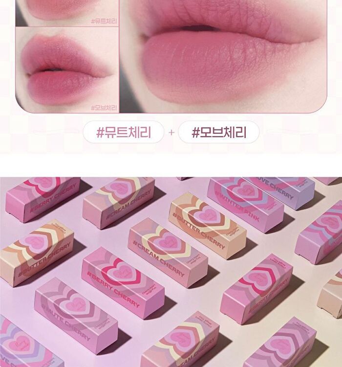 Cherry Heart Mega Tint - 6 Colors - #02 Mauve Cherry