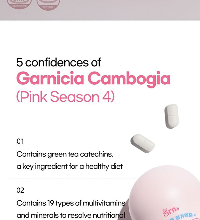 All New Pink Garcinia Season 4 - 1,200mg x 90 tablets