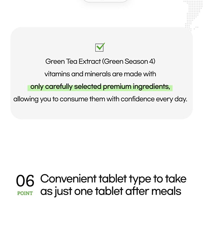 Green Tea Extract (Green Season 4) - 1100mg x 60 tablets