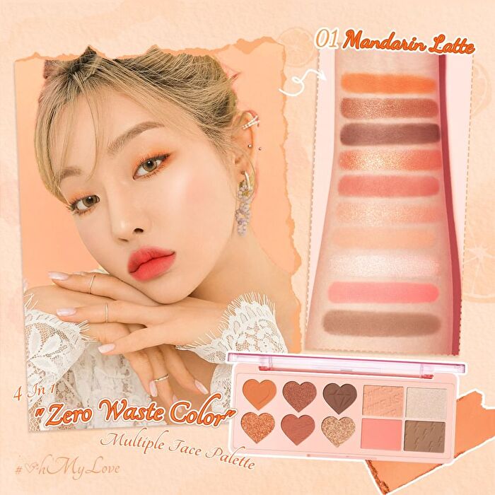 Pinkflash Highlighter Blusher Multi Palette - 3 Colors - #2 Strawberry Ice