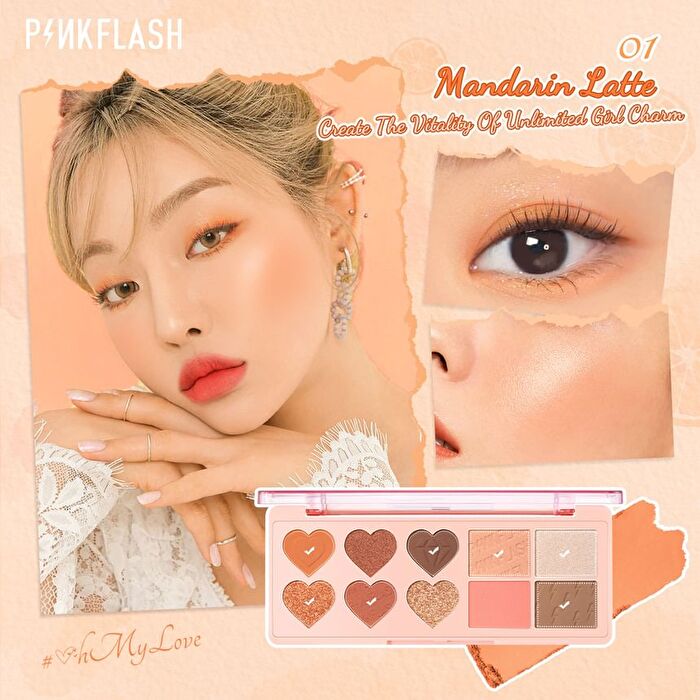 Pinkflash Highlighter Blusher Multi Palette - 3 Colors - #2 Strawberry Ice