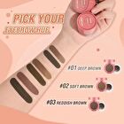Pinkflash 2 in 1 Duo Effect Eyebrow Kit - 3 Color - #02 Soft Brown