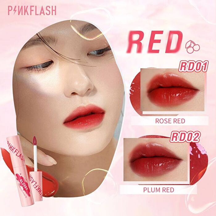 Pinkflash Watery Glam Lipgloss - 9 Color - #NU02 CINNAMON OOLONG