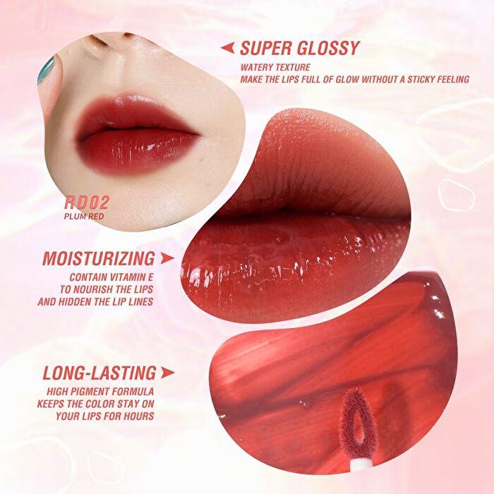 Pinkflash Watery Glam Lipgloss - 9 Color - #NU02 CINNAMON OOLONG
