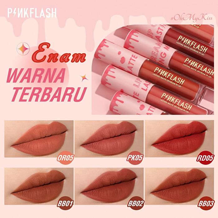 Hot Lasting Matte Lipcream - 6 Color - #OR05 ORANGE