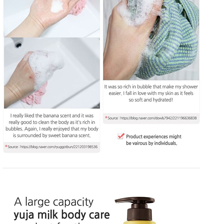 Milk Body Cleanser - 9 Types - Peach