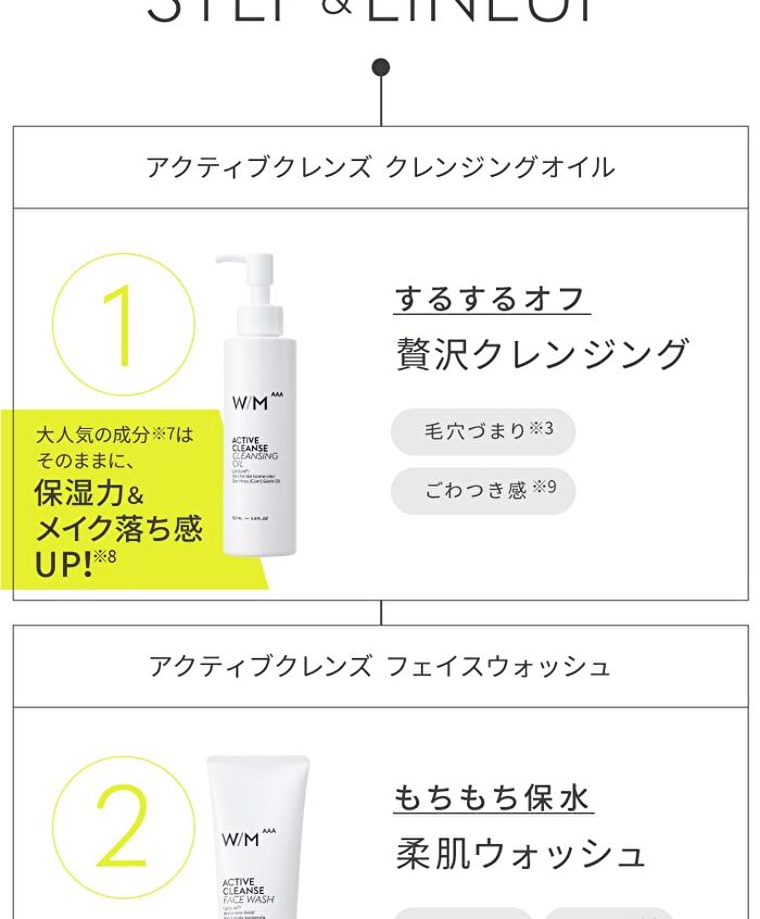W/M AAA Active Cleanse Cleansing Oil - 150ml
