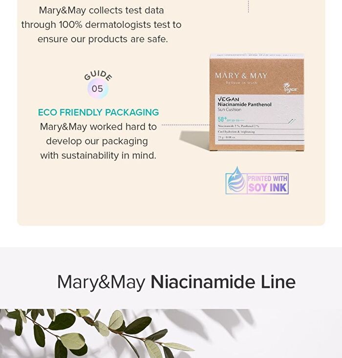 Vegan Niacinamide Panthenol Sun Cushion - 25g