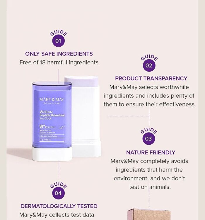 Vegan Peptide Bakuchiol Sun Stick - 18g