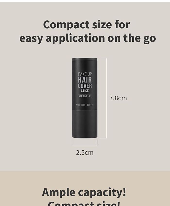 Mqny Fake Up Hair Cover Stick - 2 Colors - Natural Black