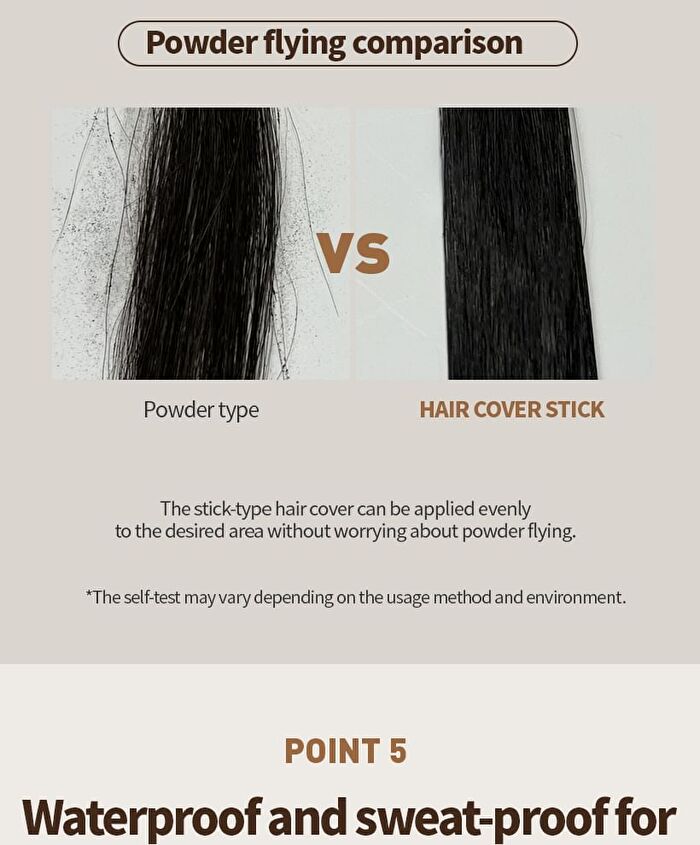Mqny Fake Up Hair Cover Stick - 2 Colors - Dark Brown