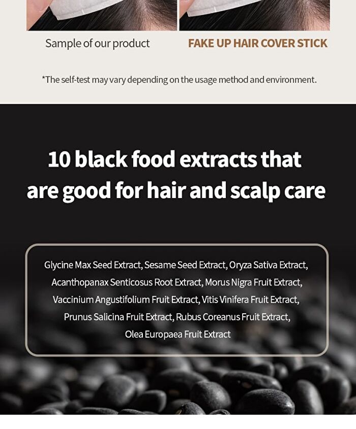 Mqny Fake Up Hair Cover Stick - 2 Colors - Dark Brown