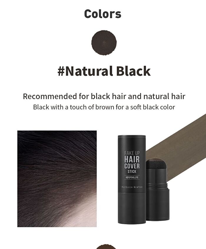 Mqny Fake Up Hair Cover Stick - 2 Colors - Dark Brown