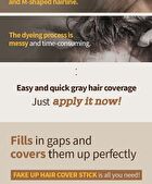 Mqny Fake Up Hair Cover Stick - 2 Colors - Dark Brown
