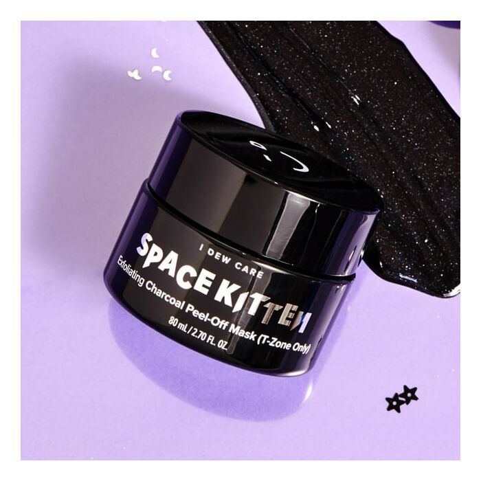I Dew Care Space Kitten Exfoliating Charcoal Peel-Off Mask - 2023 Version - 80ml