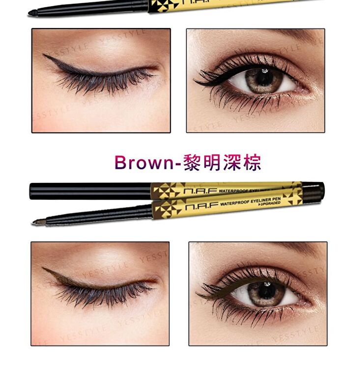 Waterproof Eyeliner Pen - Deep Black - 2 pcs