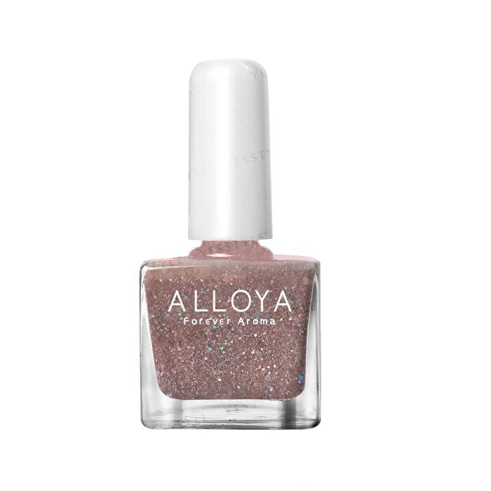 Alloya Water-Based Natural Nail Polish Environmental Friendly 094 Silver Memories - 10ml