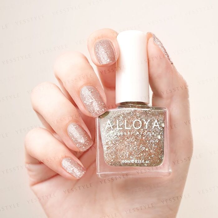 Alloya Water-Based Natural Nail Polish Environmental Friendly 094 Silver Memories - 10ml