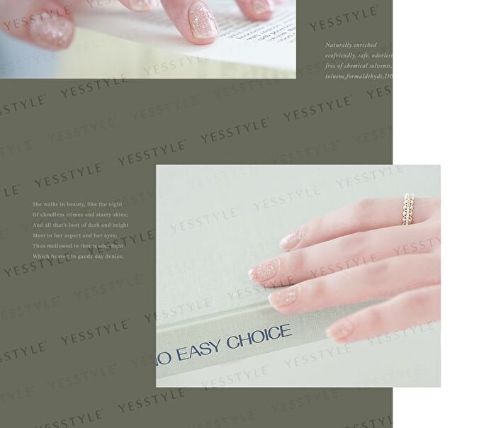 Alloya Water-Based Natural Nail Polish Environmental Friendly 094 Silver Memories - 10ml