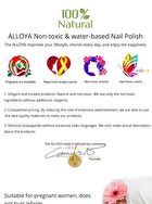 Alloya Water-Based Natural Nail Polish Environmental Friendly 094 Silver Memories - 10ml