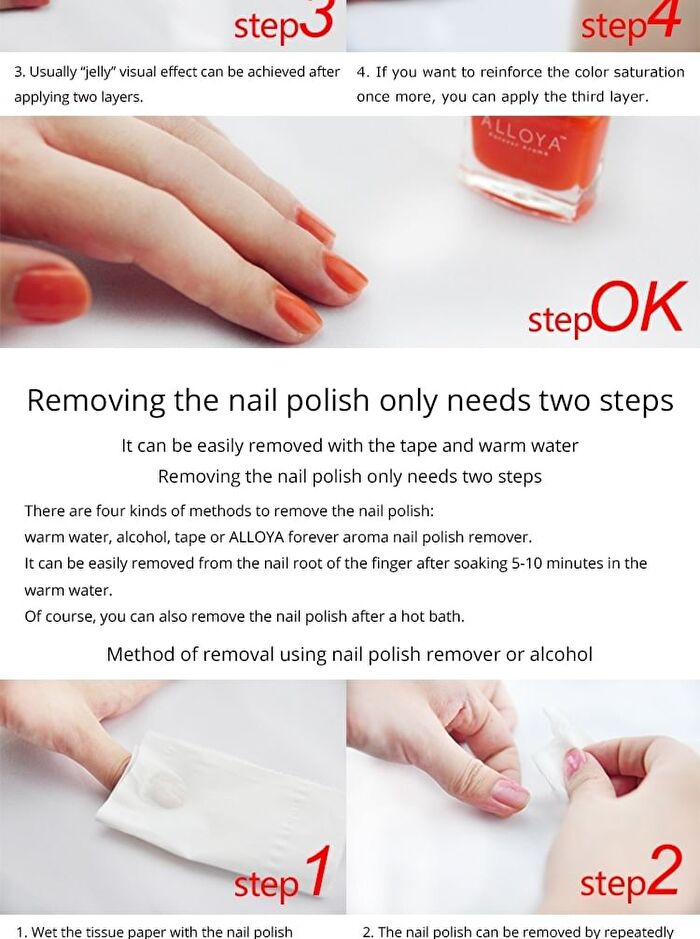 Water-Based Natural Nail Polish Environmental Friendly 150 Berry Mousse - 10ml