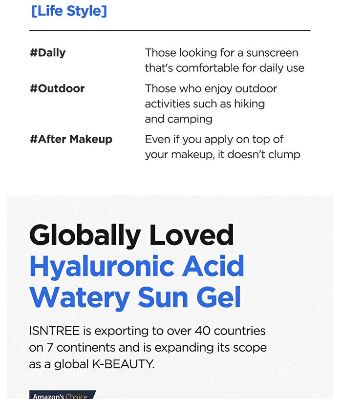 Hyaluronic Acid Watery Sun Gel Set - 50ml x 2 pcs