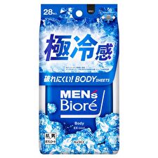 Men's Biore Body Sheet For Face & Body - EX Cool - 28 pcs