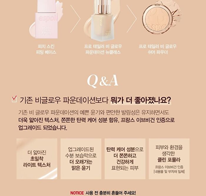 Pro Tailor Foundation Be Glow New Class - 5 Colors - #23 Beige