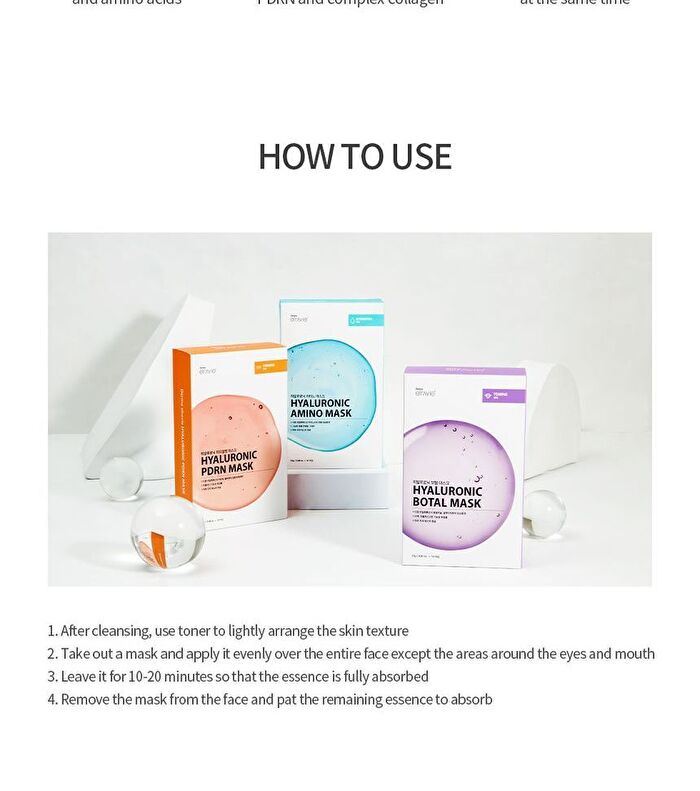Hyaluronic Botal Mask Set - 23g x 10 sheets