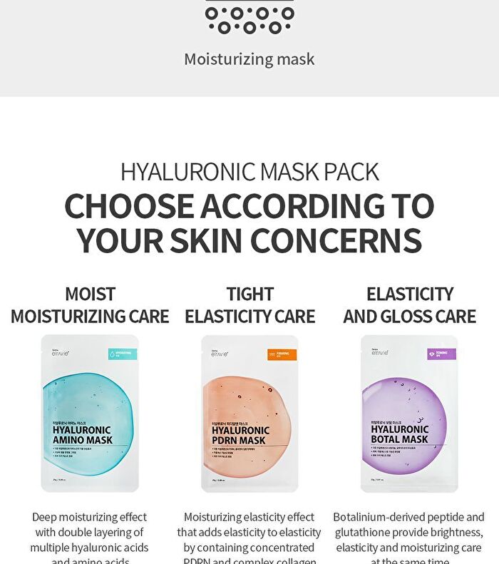 Hyaluronic Botal Mask Set - 23g x 10 sheets
