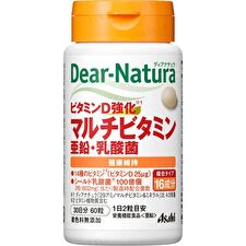 Asahi Dear-Natura Dianatura Vitamin D Fortified Multivitamin Zinc Lactic Acid Bacteria 30 days - 60 capsules