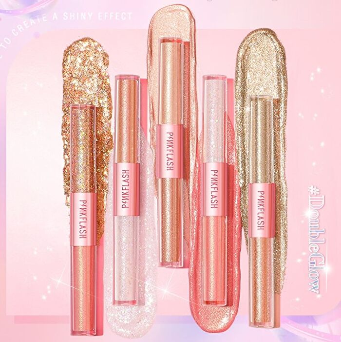 New 2 in 1 All Glow Liquid Eyeshadow-2 colours - #5 Starry Pearl