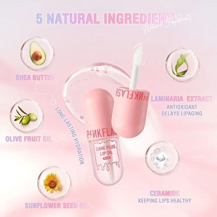 Pinkflash CarePlus Lip Oil-Natural Ingredients - #4ml