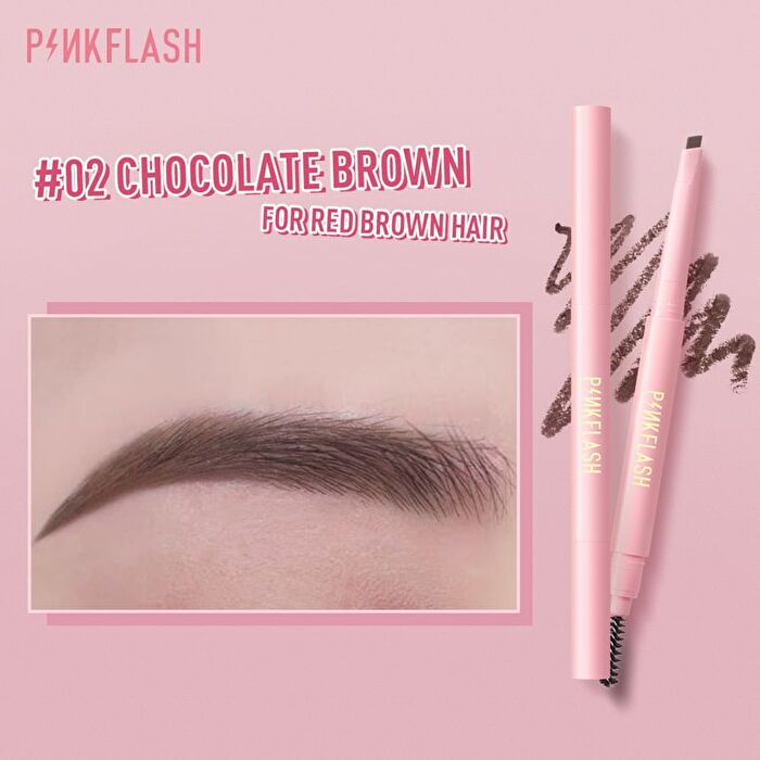 Pinkflash Waterproof Auto Eyebrow Pencil - 4 colours - #04 Natural Gray