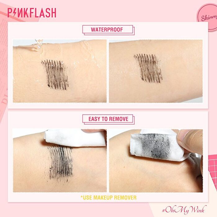 Pinkflash Lengthening Micro Brush Mascara - #01 BLACK