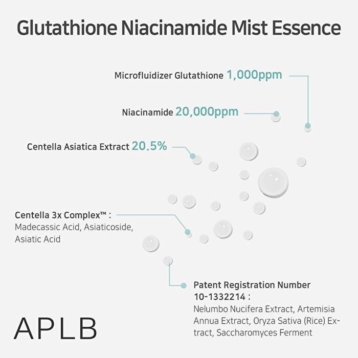 Aplb Glutathione Niacinamide Mist Essence - 105ml