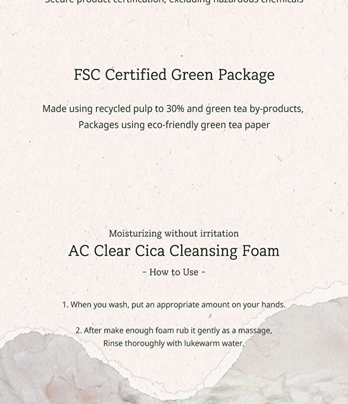 AC Clear Cica Cleansing Foam - 120ml