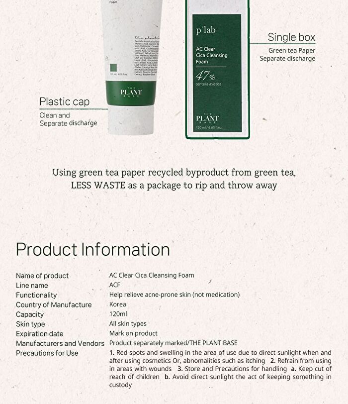AC Clear Cica Cleansing Foam - 120ml
