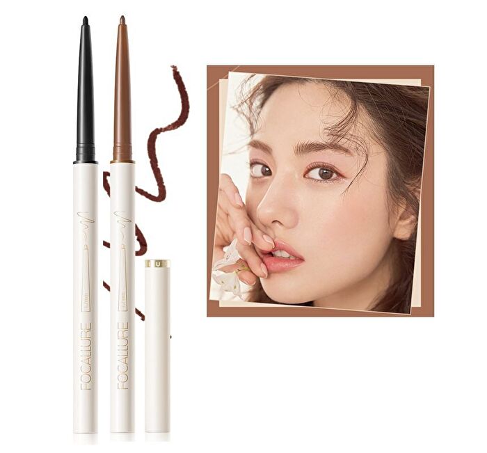Focallure Perfectly Defined Gel Eyeliner - 2 Colors - #F01 Dark Black