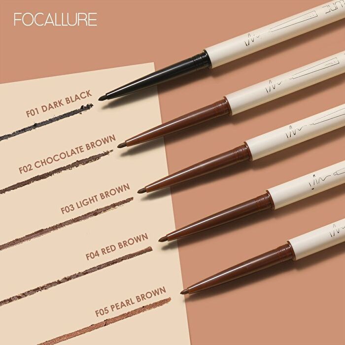 Focallure Perfectly Defined Gel Eyeliner - 2 Colors - #F01 Dark Black