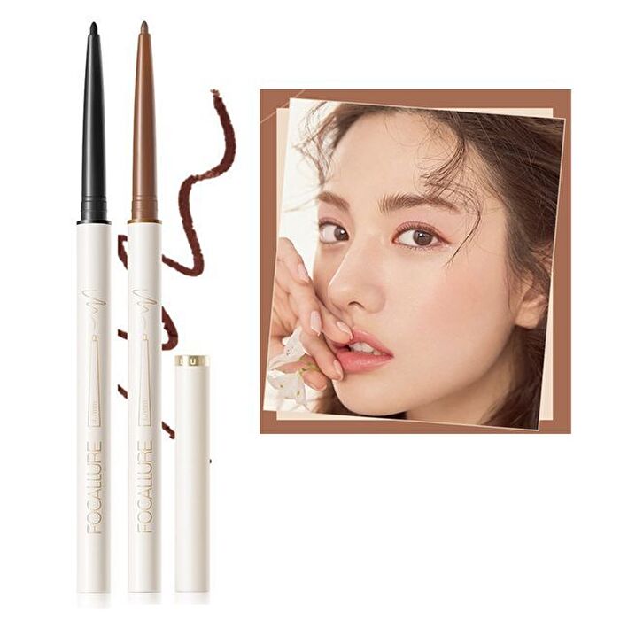 Focallure Perfectly Defined Gel Eyeliner - 2 Colors - #F01 Dark Black