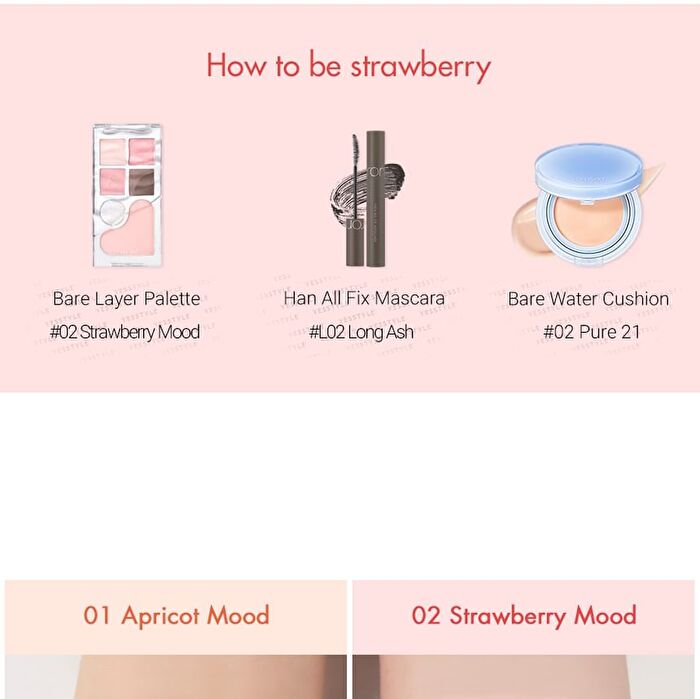 romand Bare Layer Palette - 2 Types - #01 Arpicot Mood