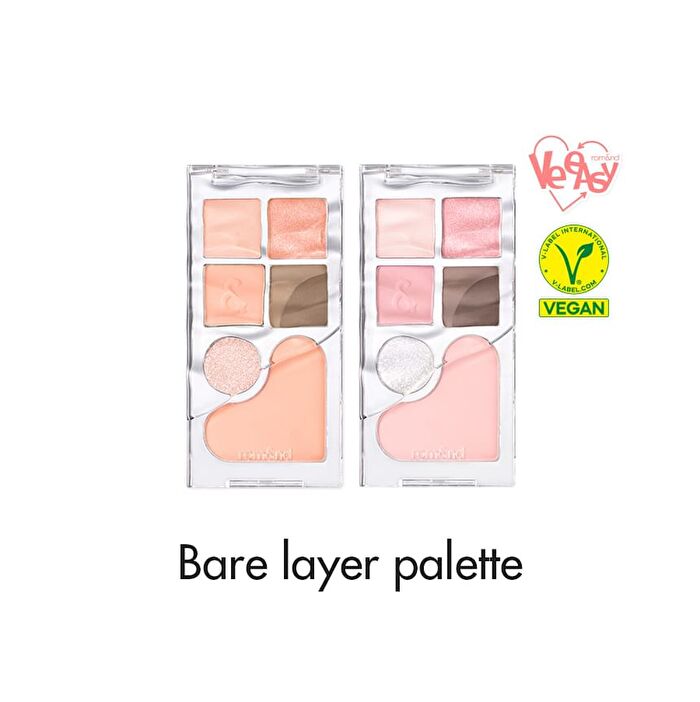 romand Bare Layer Palette - 2 Types - #01 Arpicot Mood