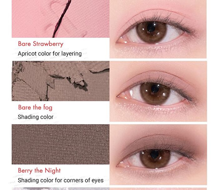 romand Bare Layer Palette - 2 Types - #02 Strawberry Mood