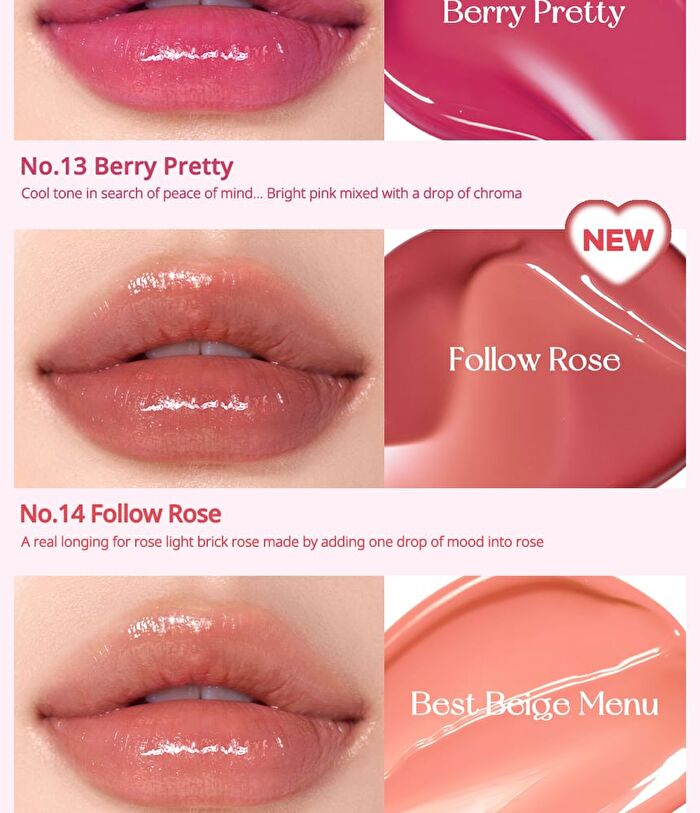 peripera Ink Mood Glowy Tint Peritage Collection - 3 Colors - #13 Berry Pretty