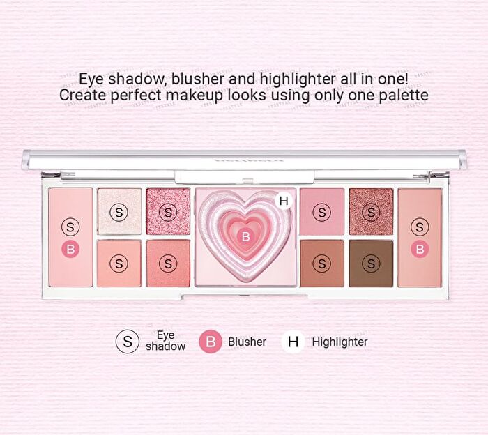 peripera All Take Mood Like Palette Peritage Collection - 2 Types - #01 Prestige Pink