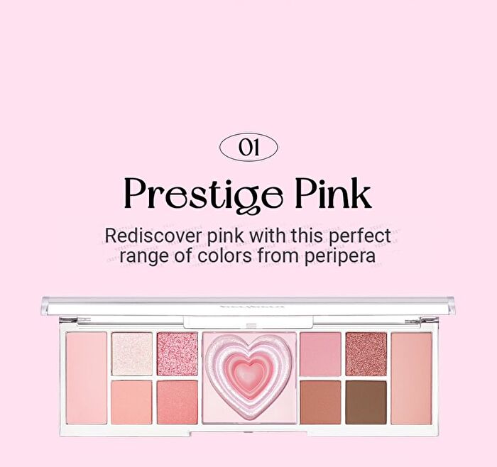 peripera All Take Mood Like Palette Peritage Collection - 2 Types - #01 Prestige Pink