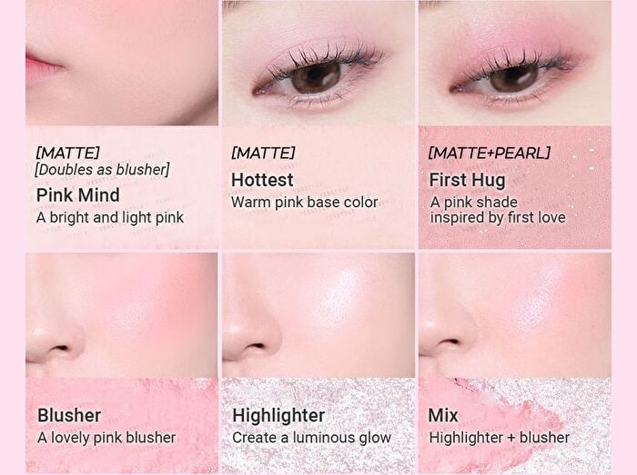 peripera All Take Mood Like Palette Peritage Collection - 2 Types - #01 Prestige Pink