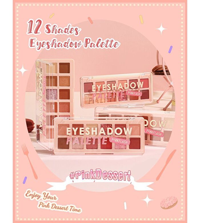 Pinkflash Pro Touch Eyeshadow Palette-Cranberry - #01 Cranberry cookies