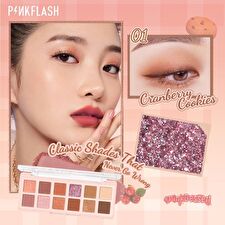 Pinkflash Pro Touch Eyeshadow Palette-Cranberry - #01 Cranberry cookies